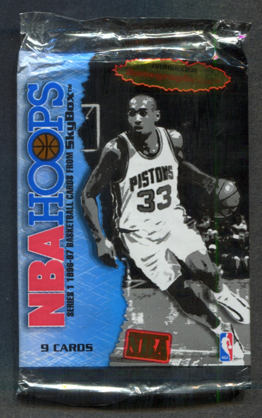 1996/97 Skybox NBA Hoops Basketball Unopened Series 1 Pack (9)
