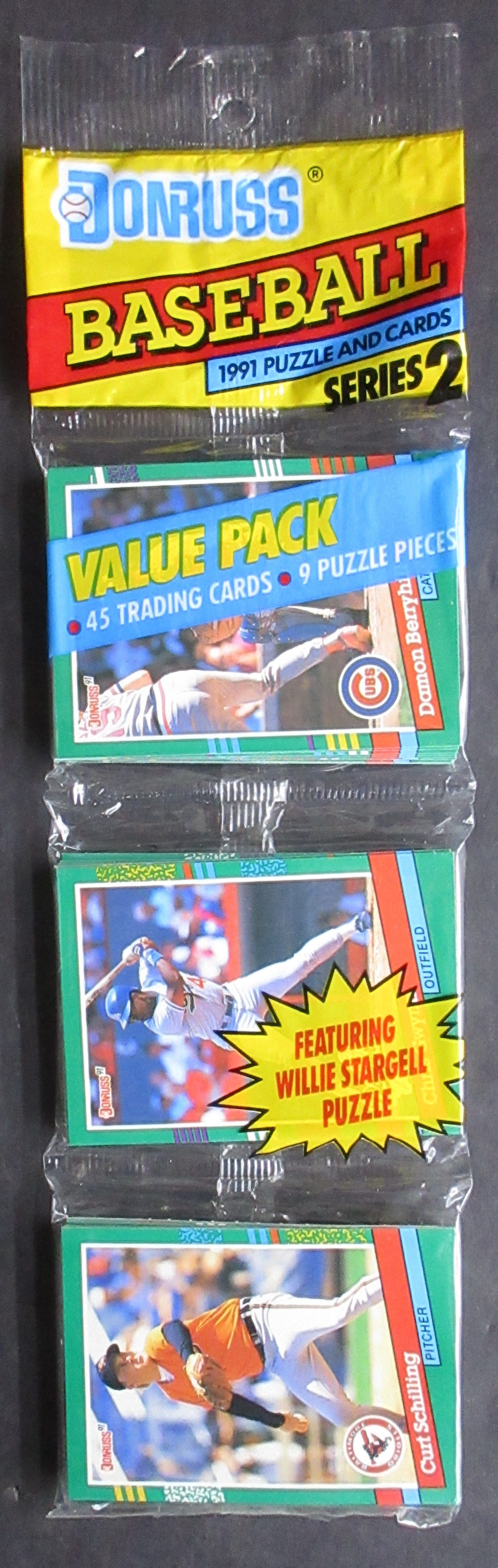 1991 Donruss Baseball Unopened Series 2 Rack Pack (45)