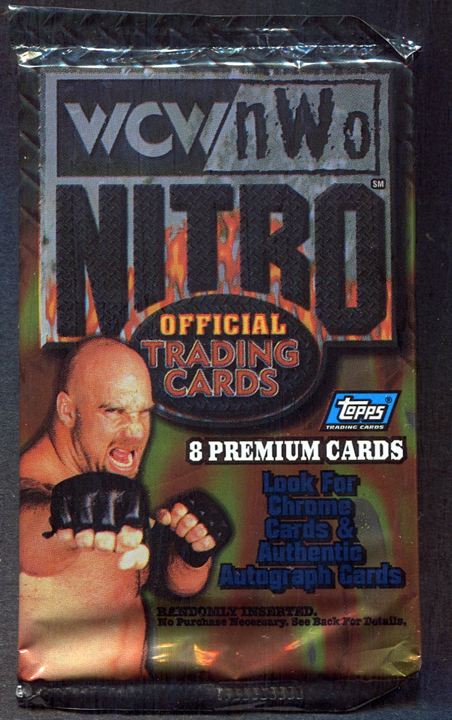 1999 Topps WCW NOW Nitro Wrestling Unopened Pack (Hobby) (8)