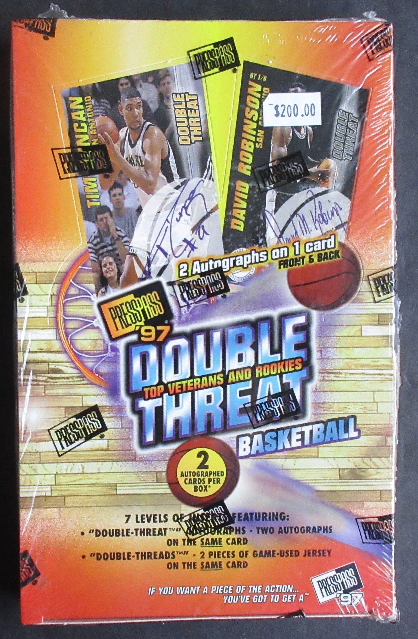 1997 1997/98 Press Pass Double Threat Basketball Box (Hobby) (36/)