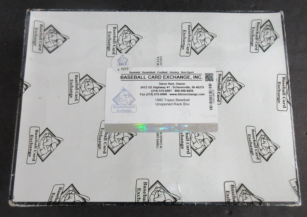 1980 Topps Baseball Unopened Rack Box (BBCE) (A15370)