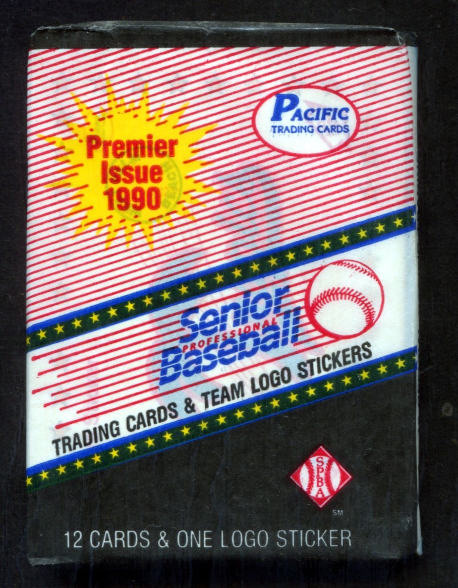 1990 Pacific Senior League Baseball Unopened Pack (12+1)