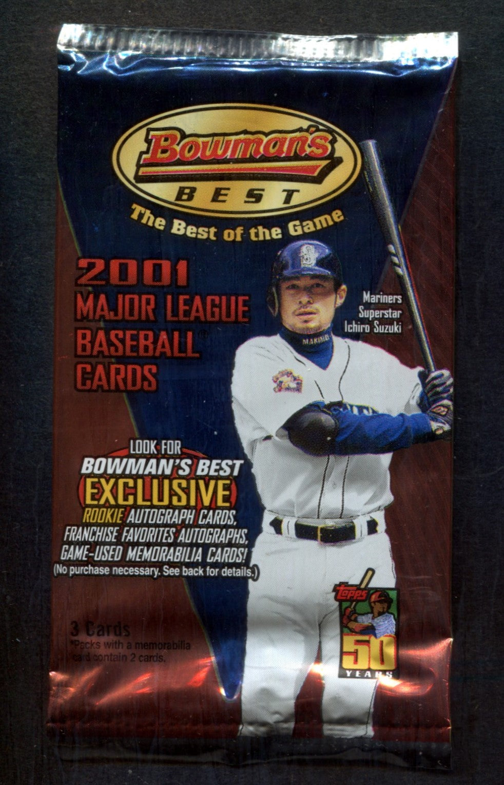 2001 Bowman's Best Baseball Unopened Pack (Retail) (3)