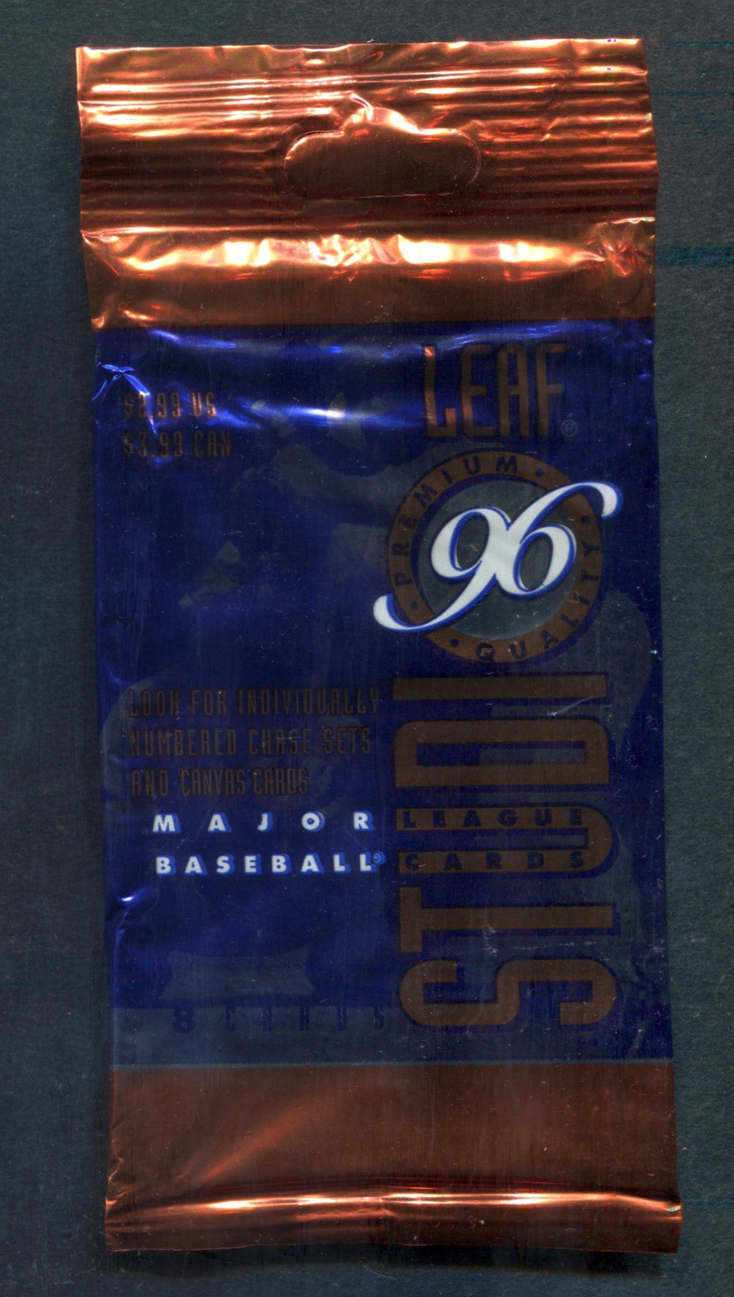 1996 Leaf Studio Baseball Unopened Pack (Pre-Priced) (8)