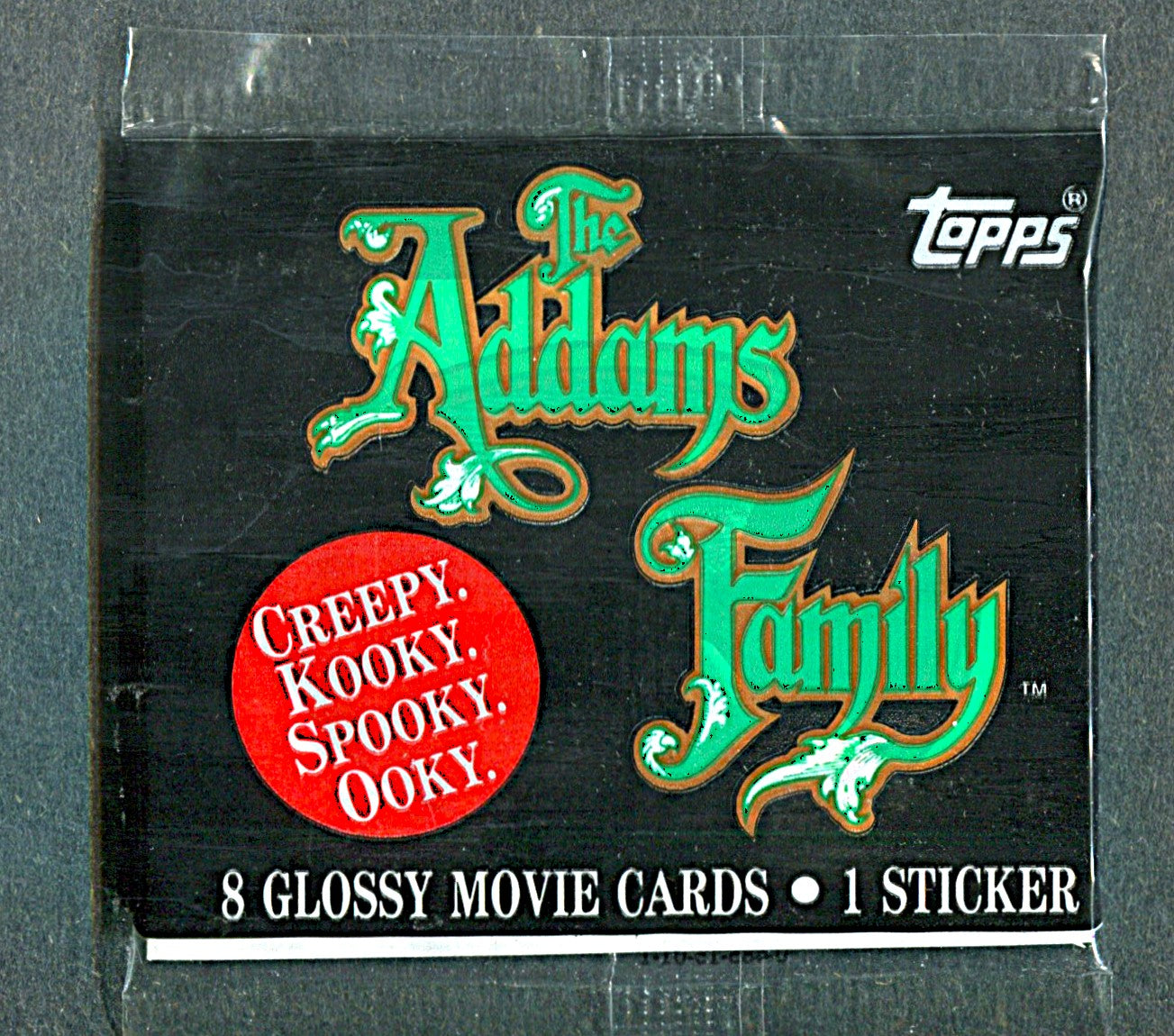 1991 Topps The Addams Family Unopened Pack (8+1)