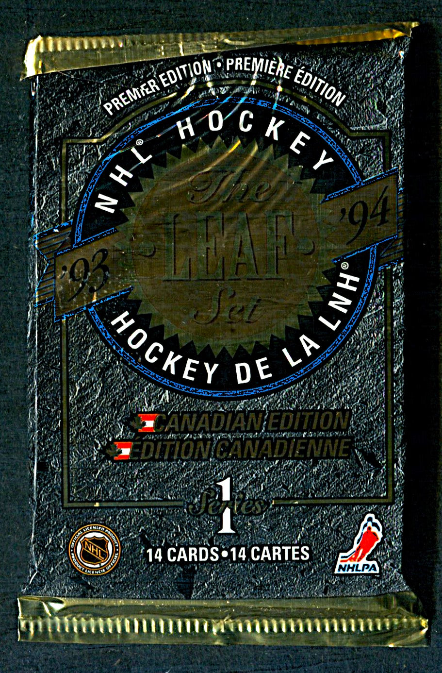 1993/94 Leaf Hockey Unopened Series 1 Pack (Canada) (14)