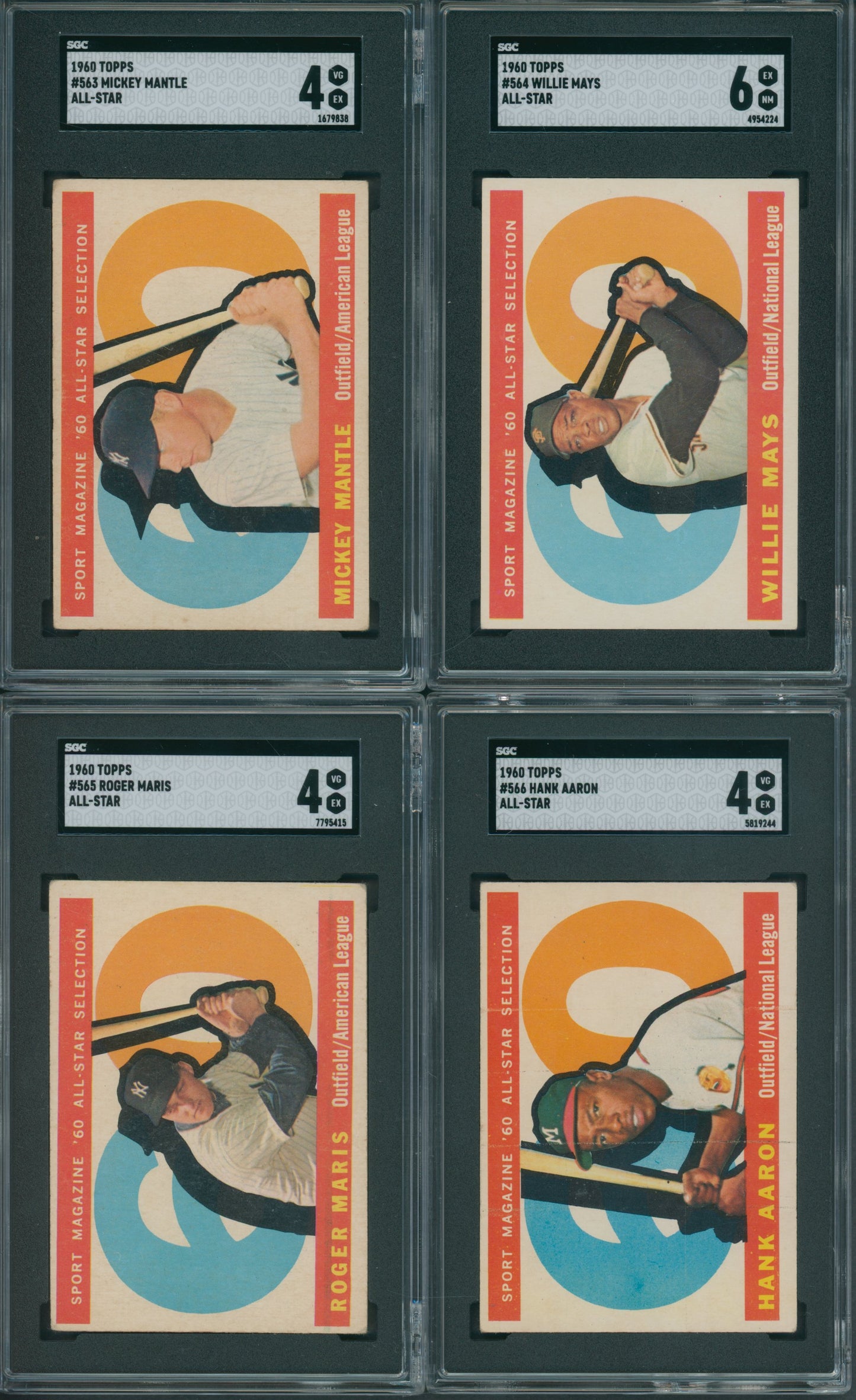 1960 Topps Baseball Complete Set EX (572) (w/ Graded) (23-515)
