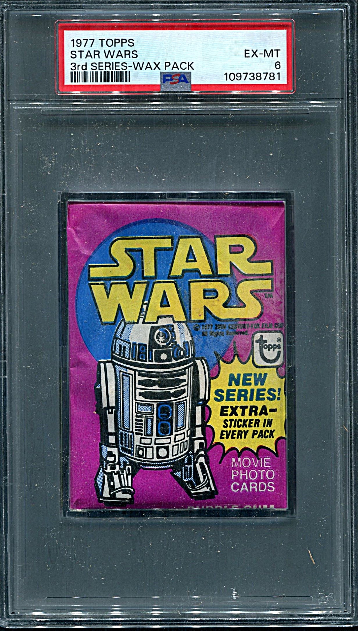 1977 Topps Star Wars Unopened Series 3 Wax Pack PSA 6