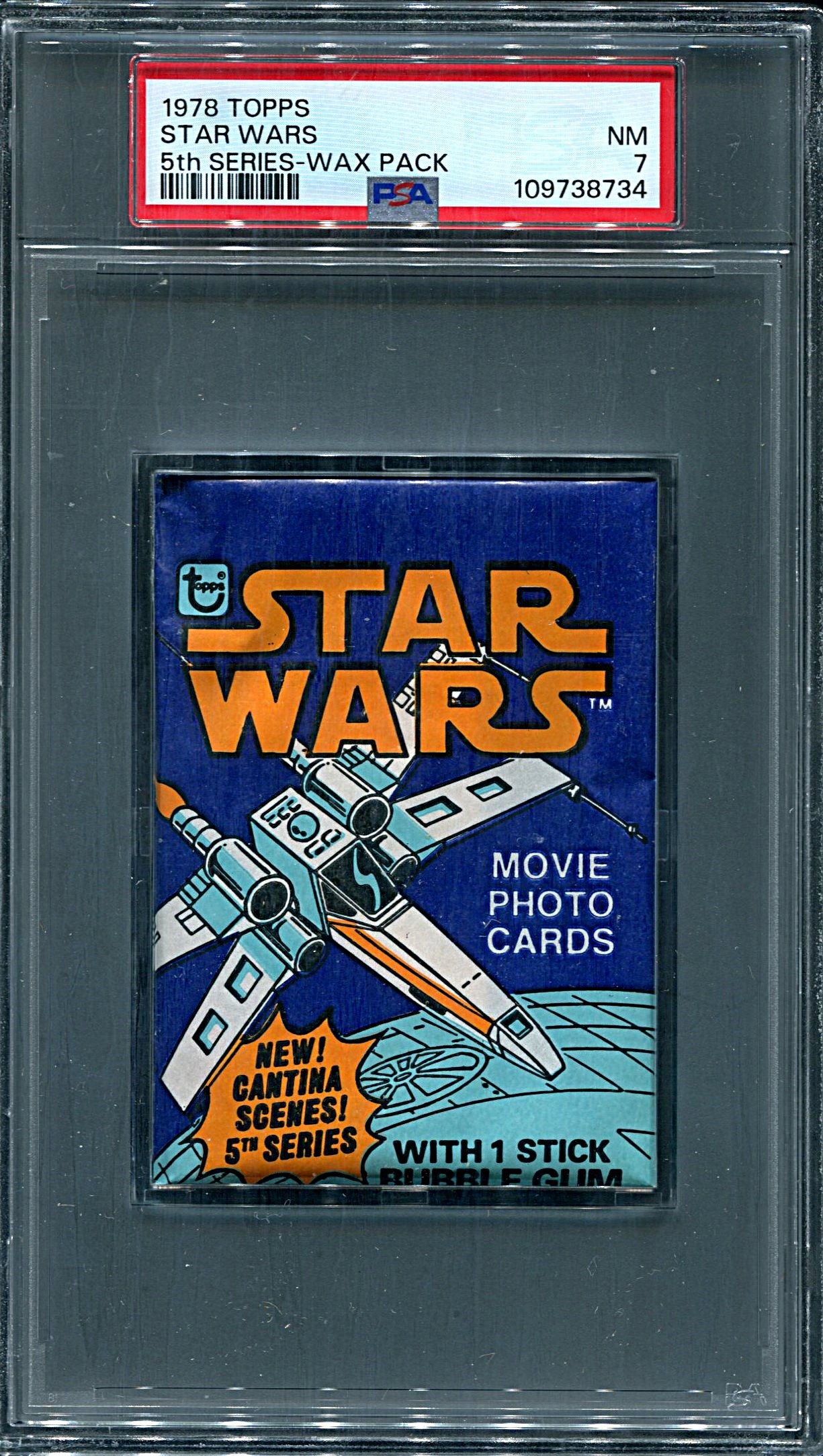 1978 Topps Star Wars Unopened Series 5 Wax Pack PSA 7