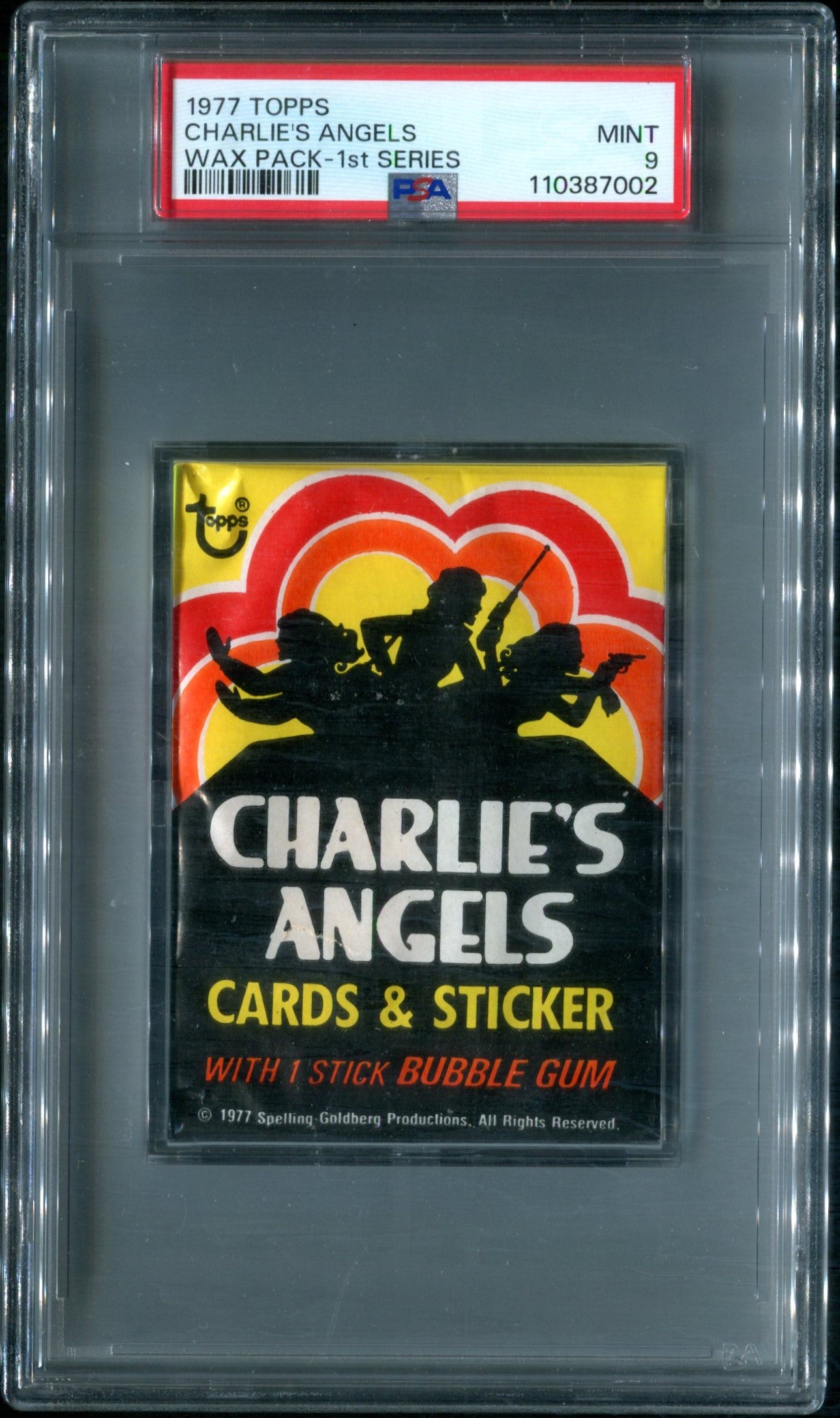 1977 Topps Charlie's Angels Unopened 1st Series Wax Pack PSA 9