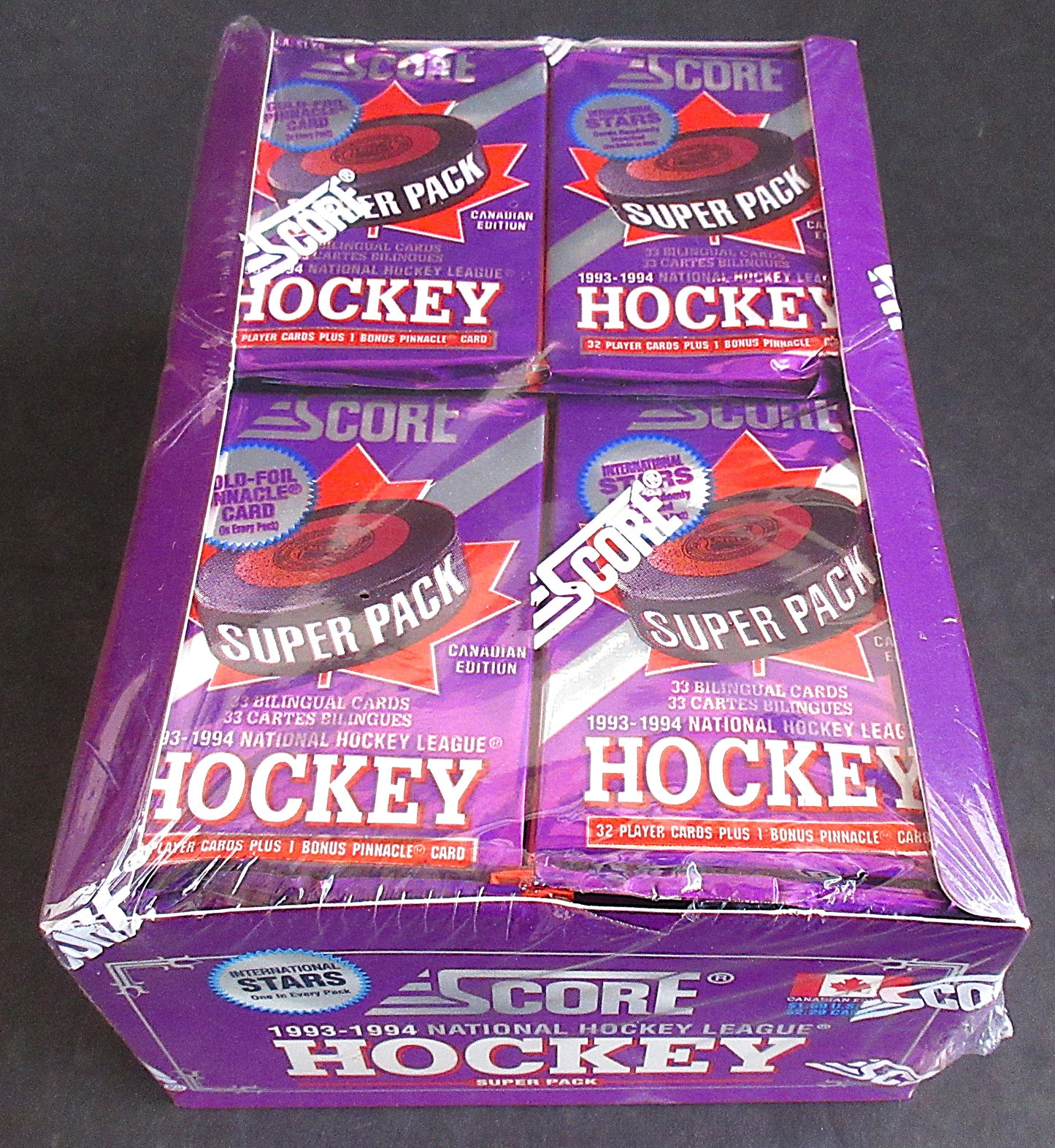 1993/94 Score Hockey Series 1 Super Pack Box (Canada) (24/33)