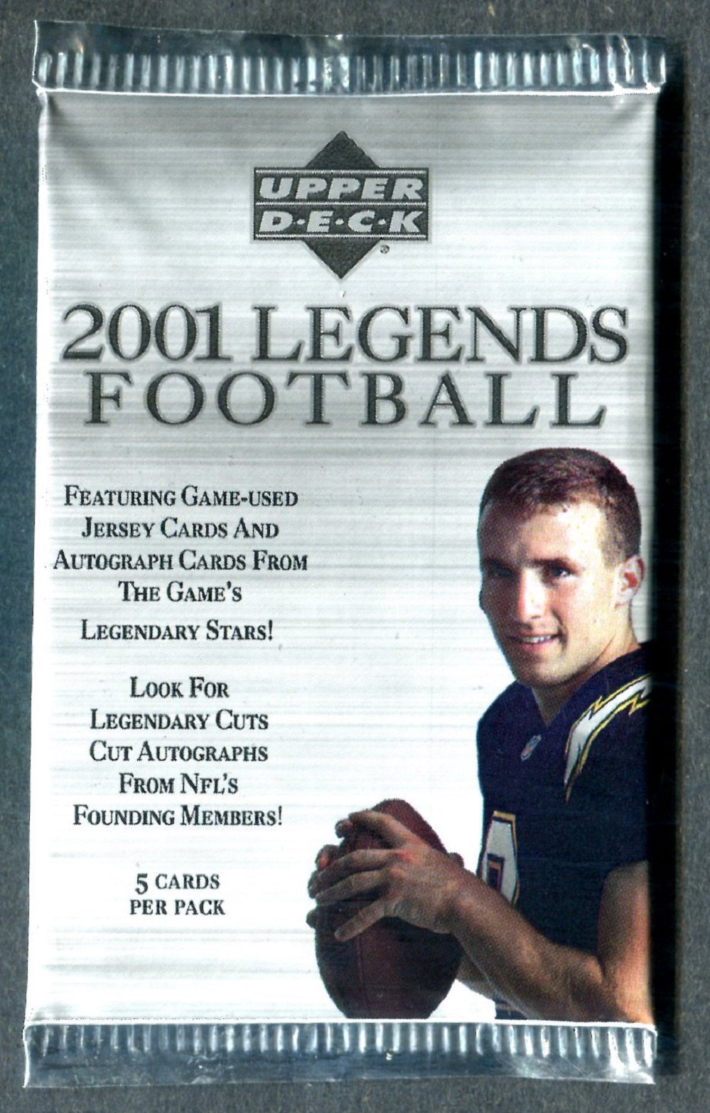 2001 Upper Deck Legends Football Unopened Pack (5)