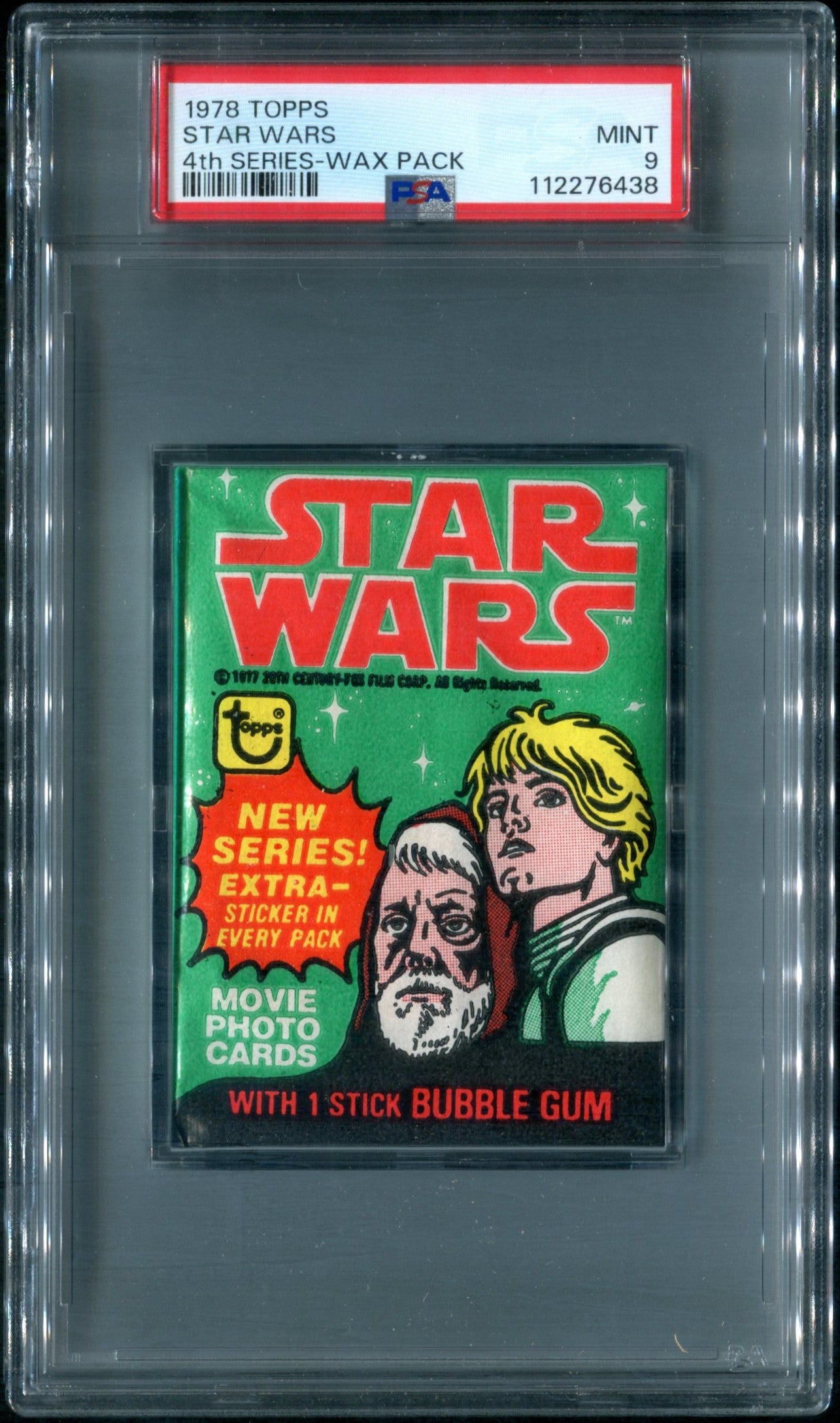 1978 Topps Star Wars Unopened Series 4 Wax Pack PSA 9
