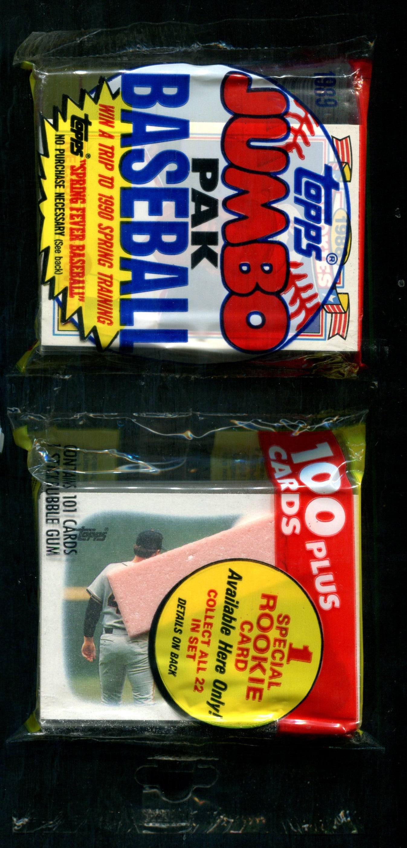 1989 Topps Baseball Unopened Jumbo Pack (100)