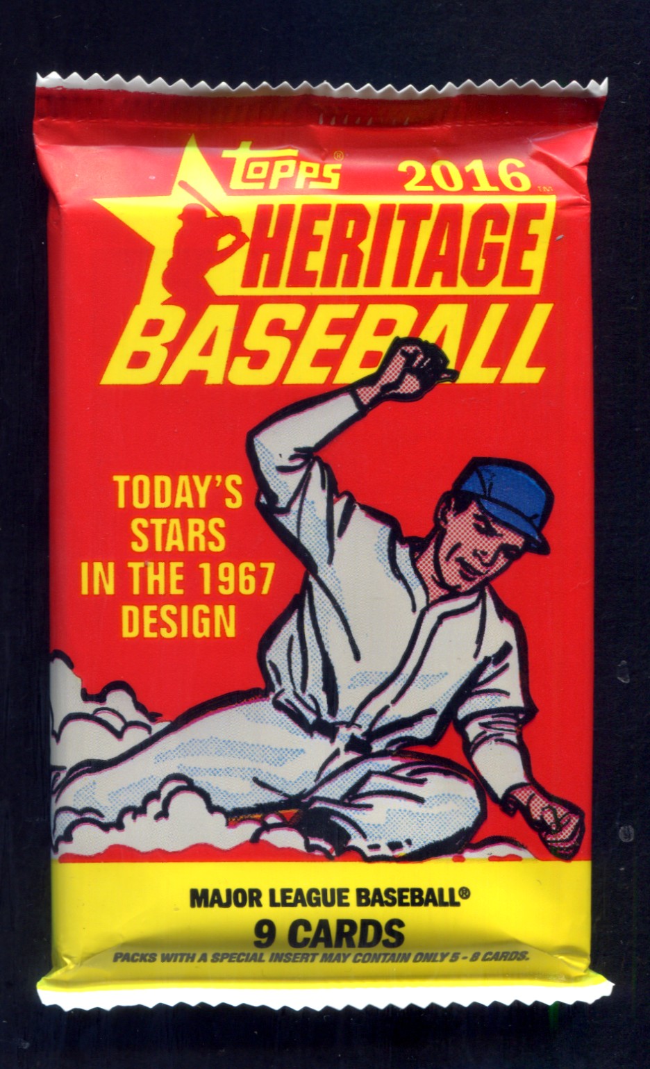 2016 Topps Heritage Baseball Unopened Pack (9)