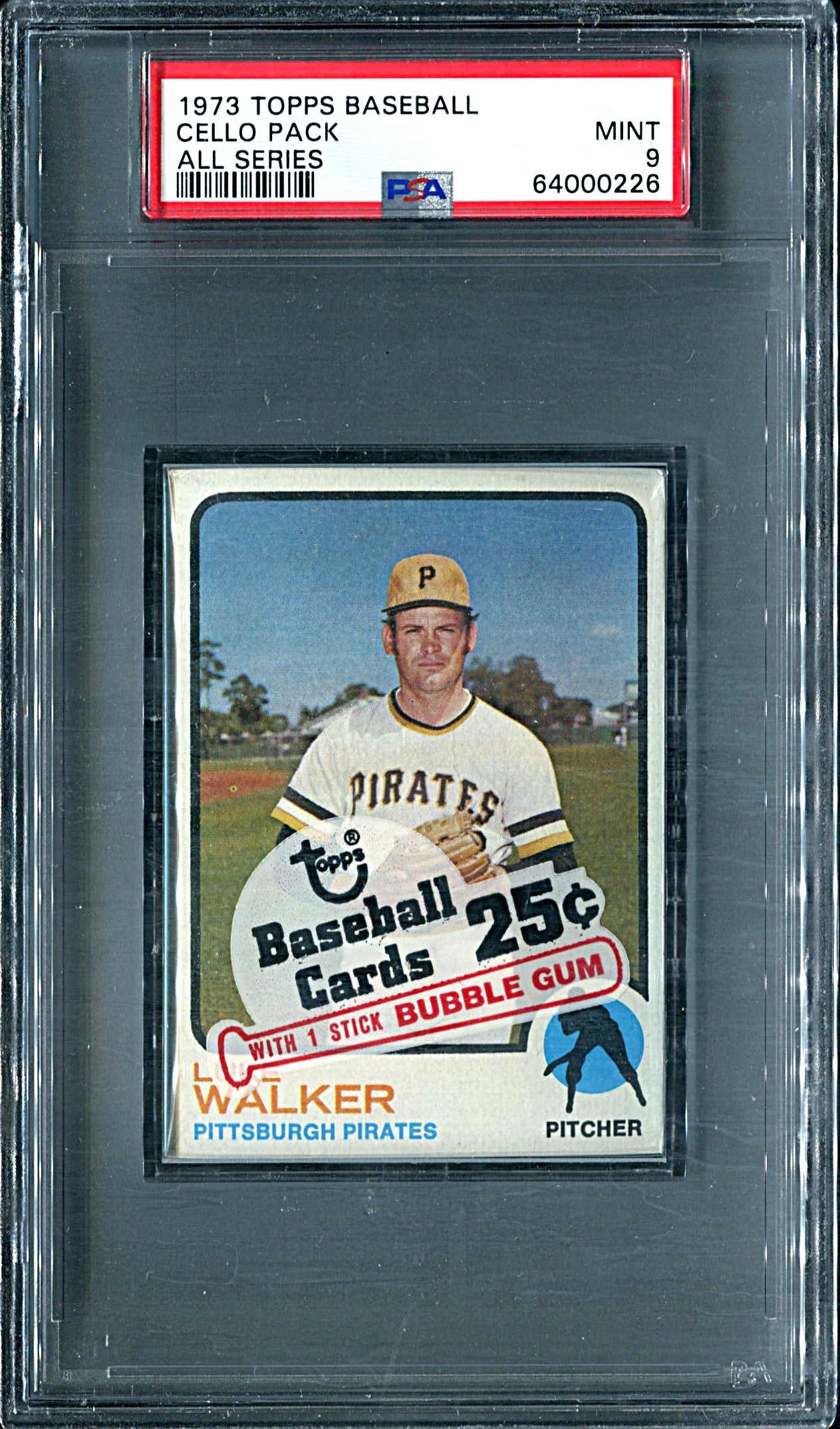 1973 Topps Baseball Unopened All Series Cello Pack PSA 9 *0226