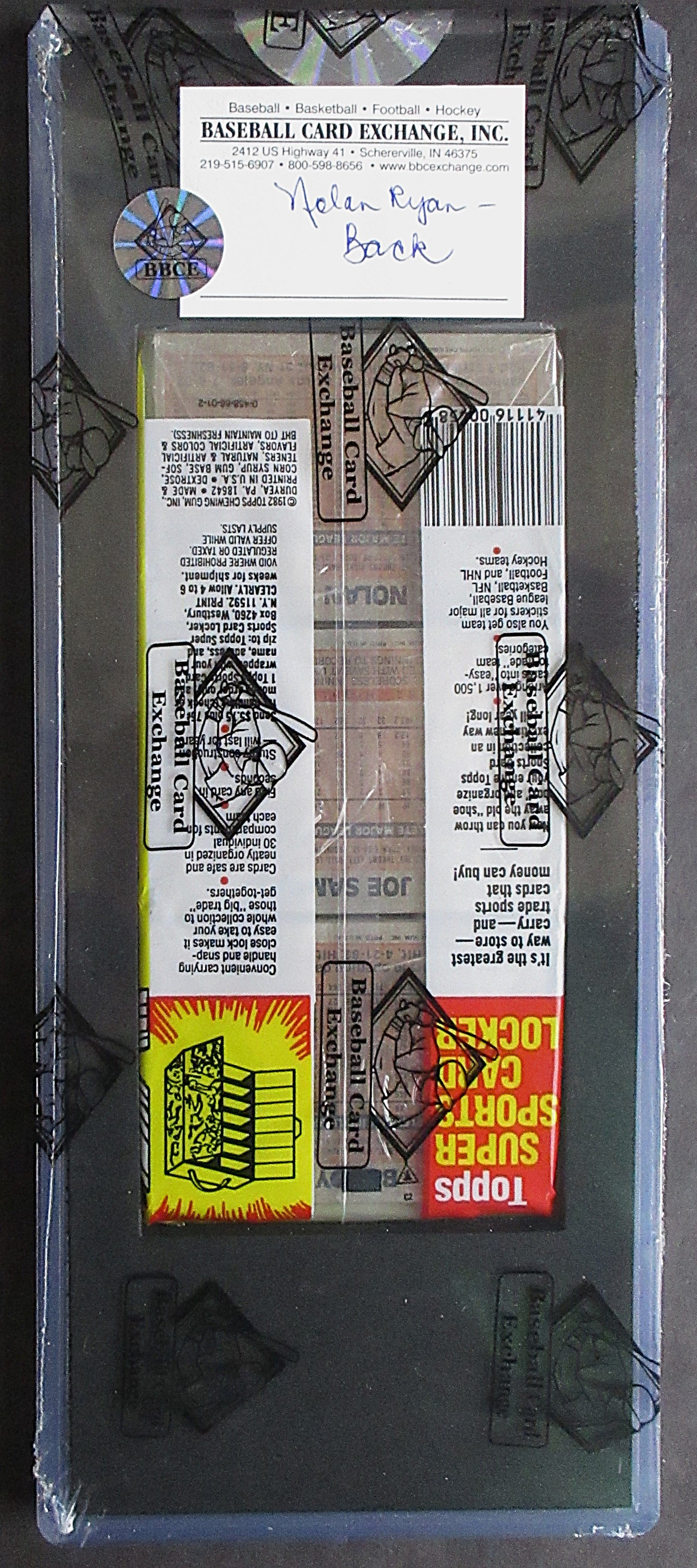 1983 Topps Baseball Unopened Grocery Rack Pack (BBCE) (Ryan Back) (26448)