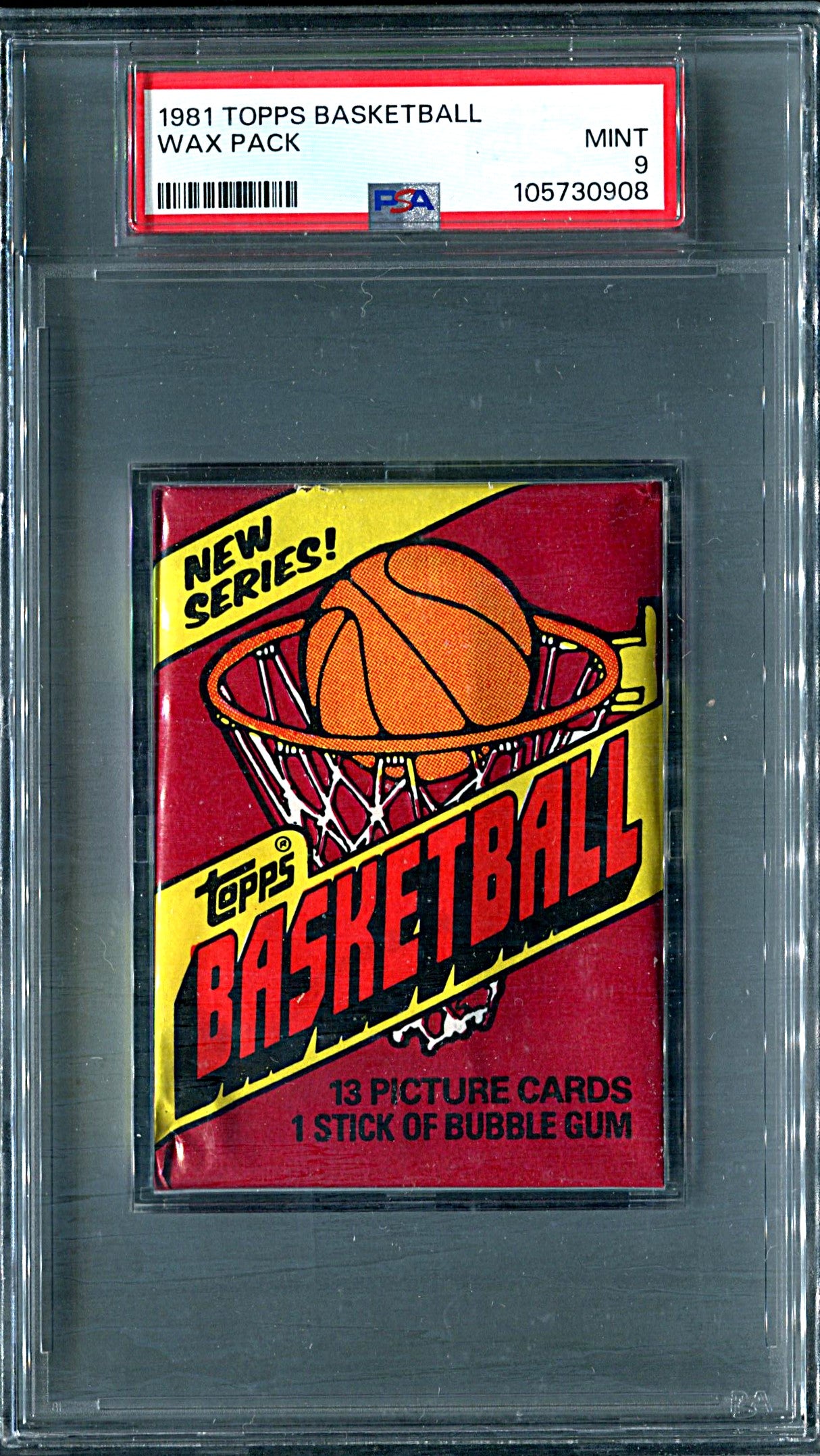 1981 1981/82 Topps Basketball Unopened Wax Pack PSA 9 *0908 (Read)