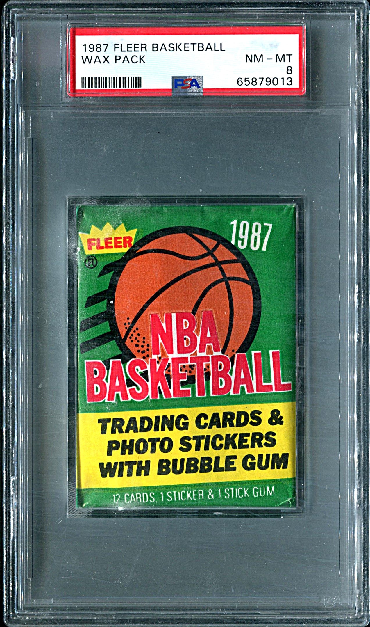 1987 1987/88 Fleer Basketball Unopened Wax Pack PSA 8 *9013 (Read)