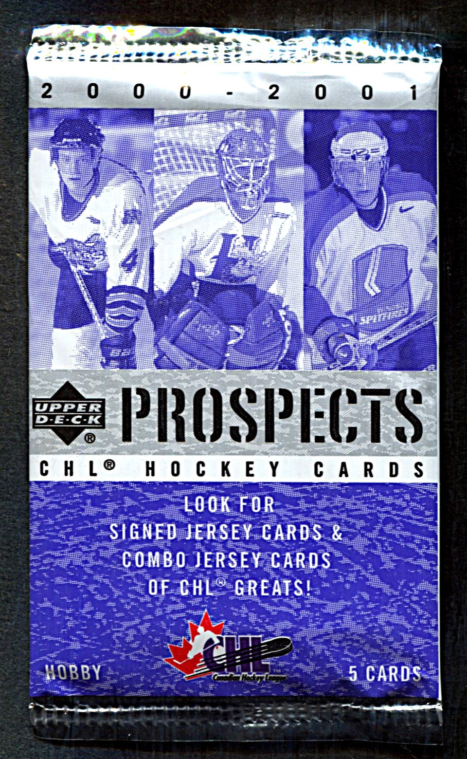 2000/01 Upper Deck Prospects CHL Hockey Unopened Pack (Hobby) (5)