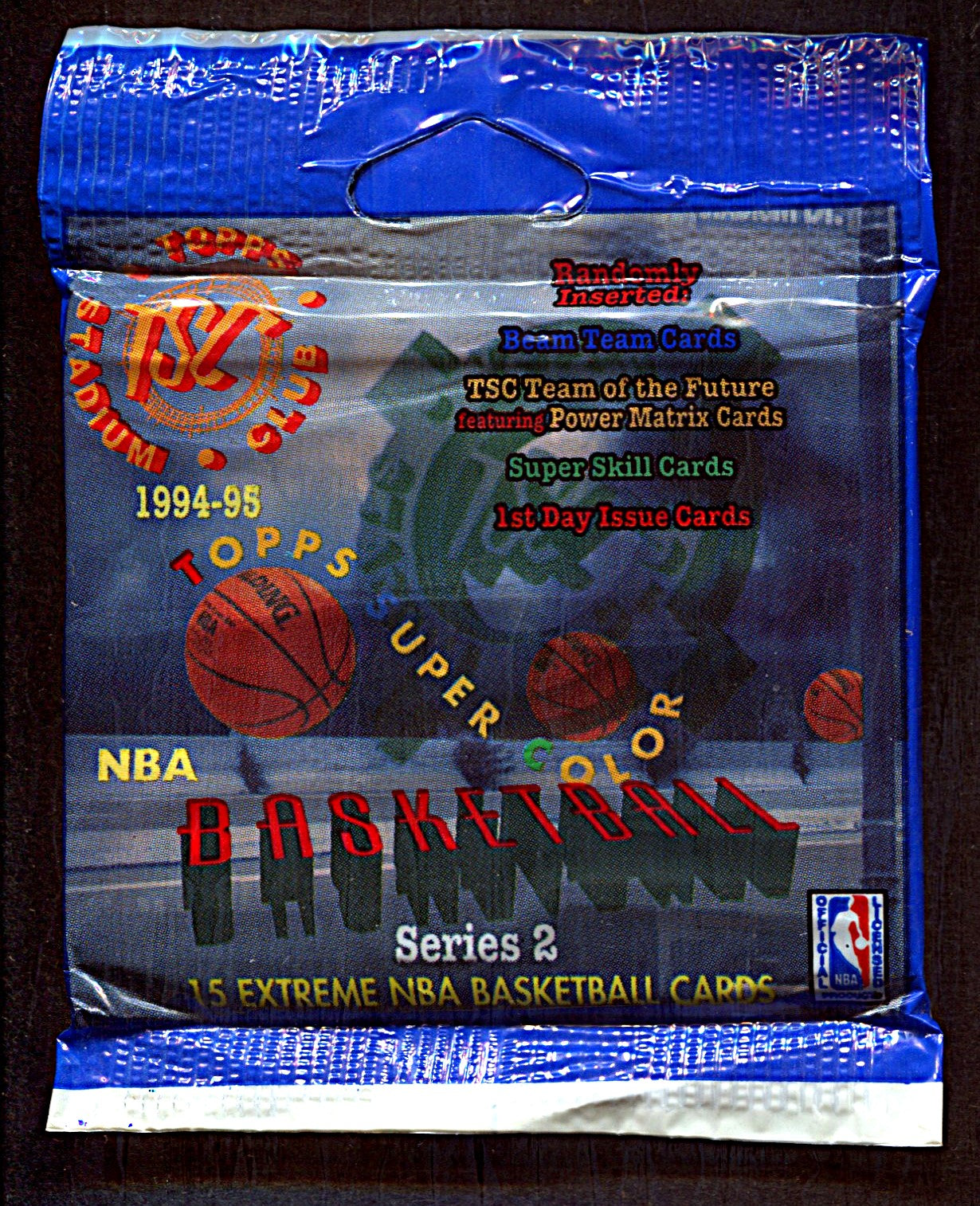 1994/95 Topps Stadium Club Basketball Unopened Series 2 Jumbo Pack (15)