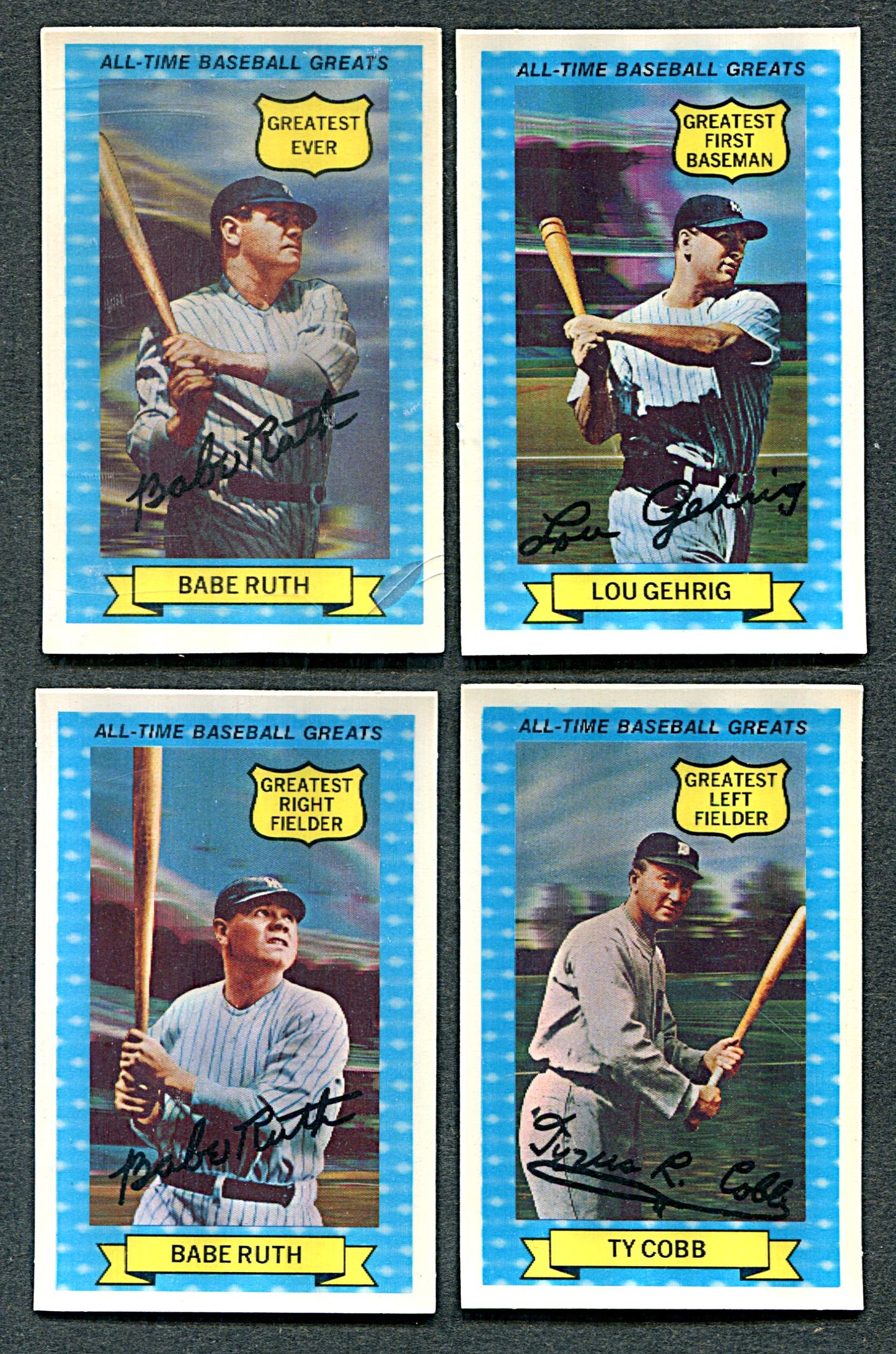1972 Kellogg's Baseball All-Time Greats Complete Set EX/MT NM/MT (15) (Read) (25-032)