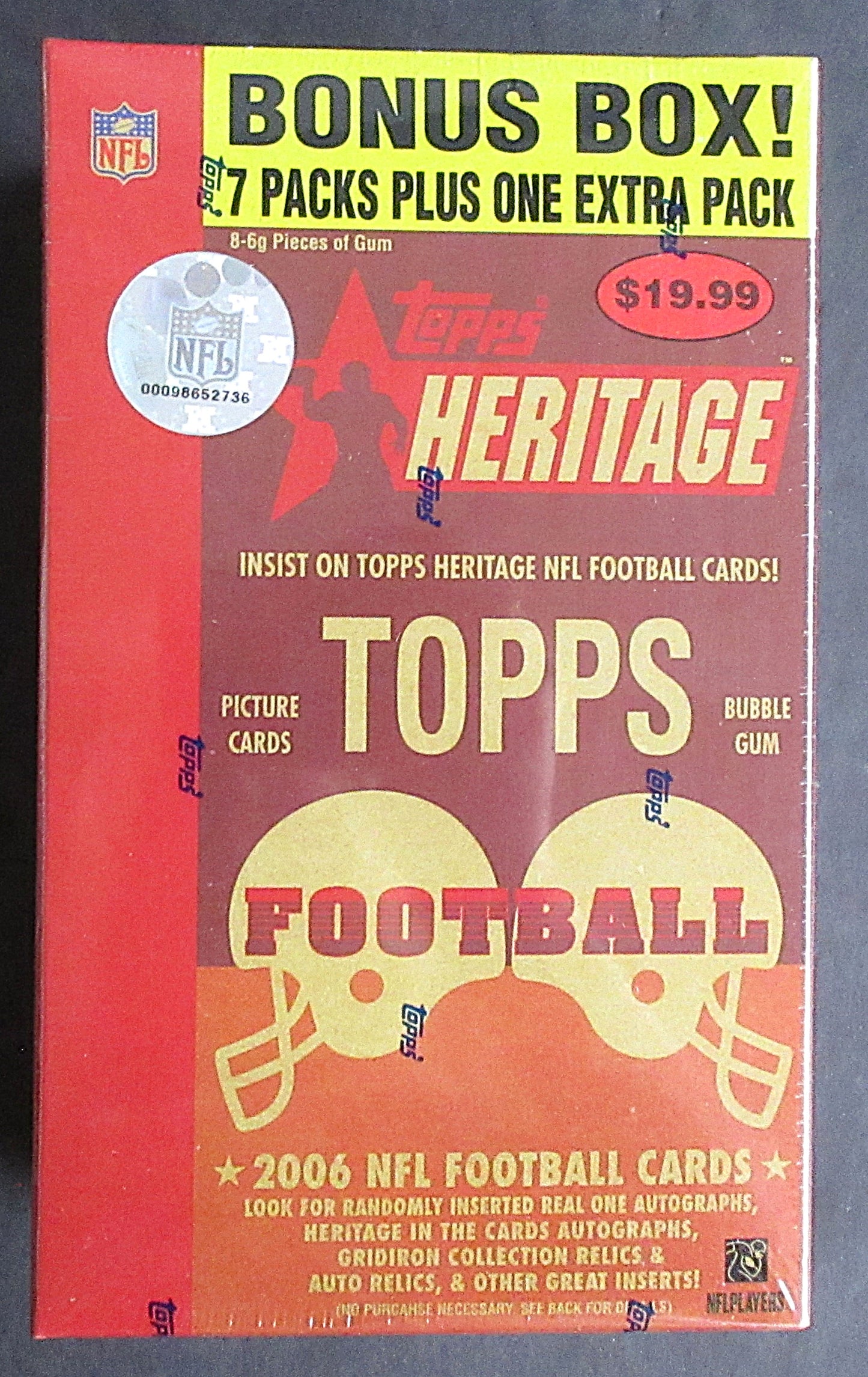 2006 Topps Heritage Football Blaster Box (8/8)