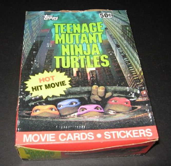 1990 Topps Teenage Mutant Ninja Turtles Movie Cards Box