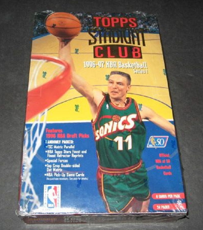 1996/97 Topps Stadium Club Basketball Series 1 Box (Retail)