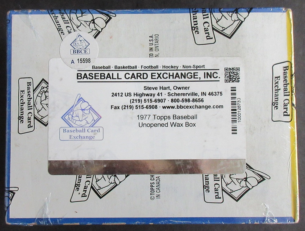1977 Topps Baseball Unopened Wax Box (BBCE) (A15598)
