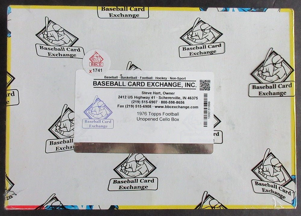 1976 Topps Football Unopened Cello Box (BBCE) (X1741)