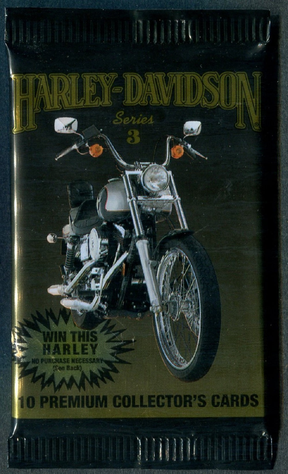 1992 Collect-A-Card Harley Davidson Series 3 Unopened Pack (10)