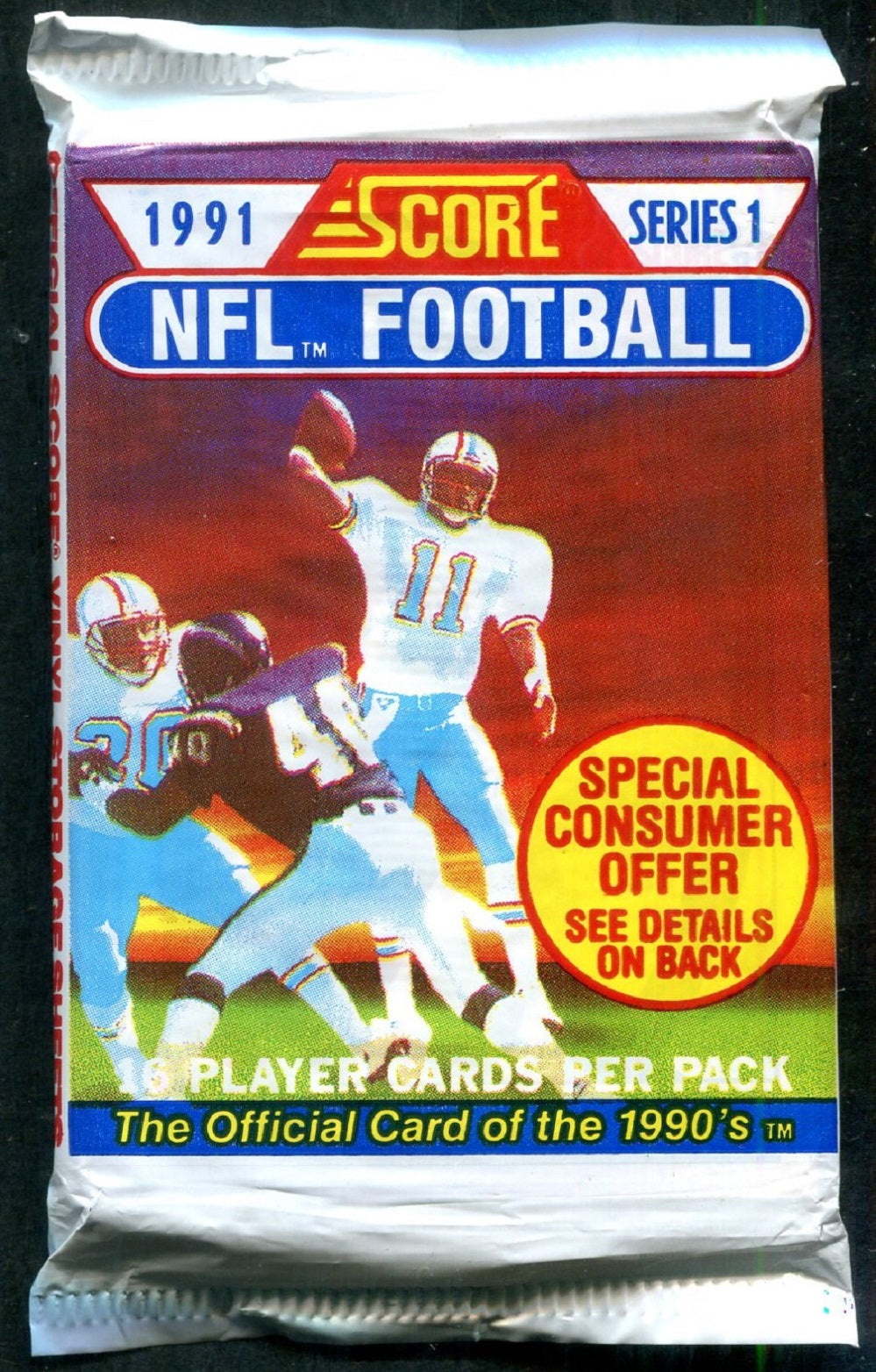 1991 Score Football Unopened Series 1 Pack (16)
