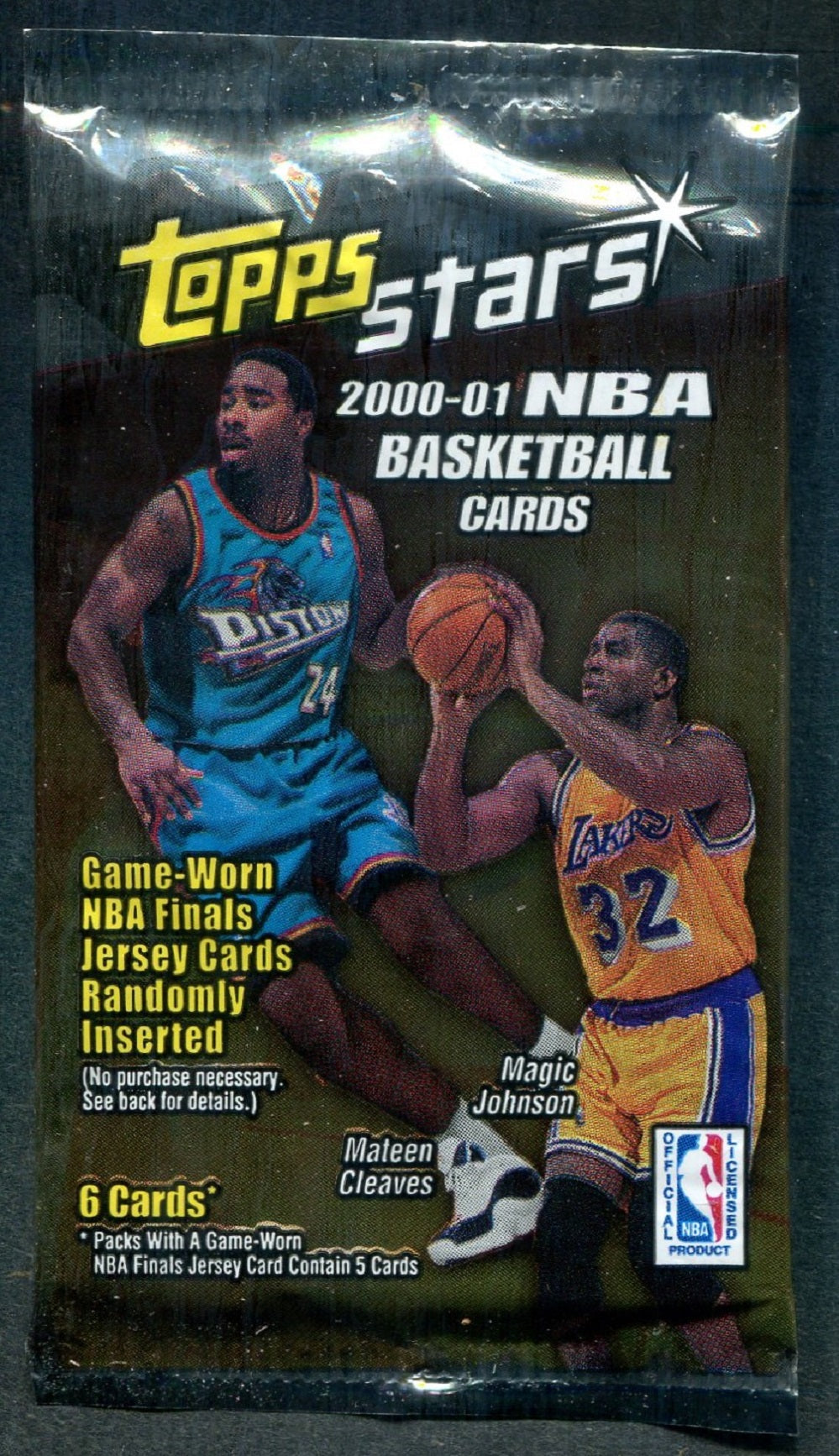 2000/01 Topps Stars Basketball Unopened Pack (Retail) (6)