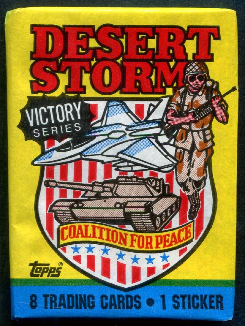 1991 Topps Desert Storm Unopened Series 2 Wax Pack (Victory Series) (8)