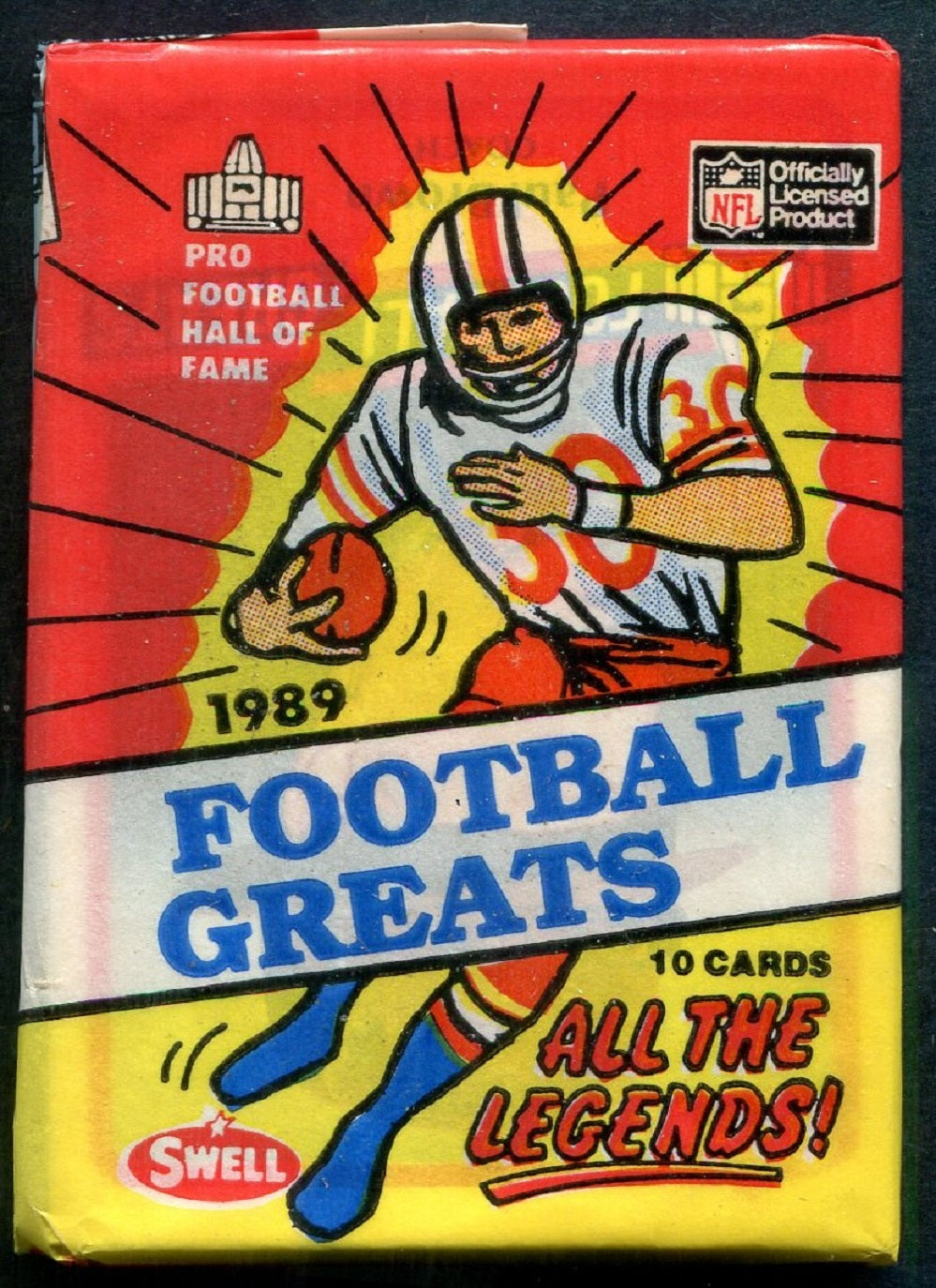 1989 Swell Football Greats Unopened Pack (10)