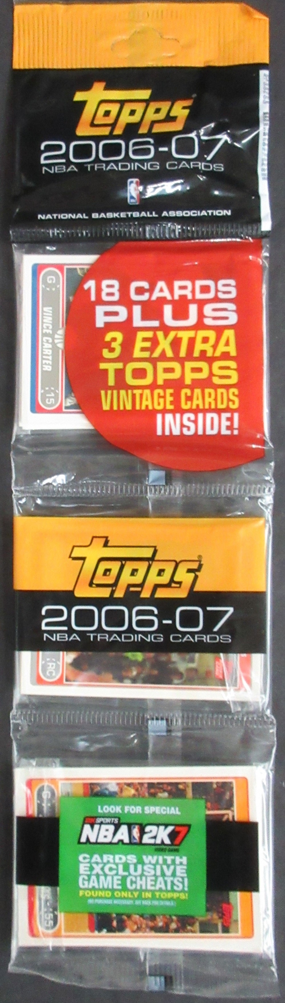2006/07 Topps Basketball Unopened Rack Pack (18+3)