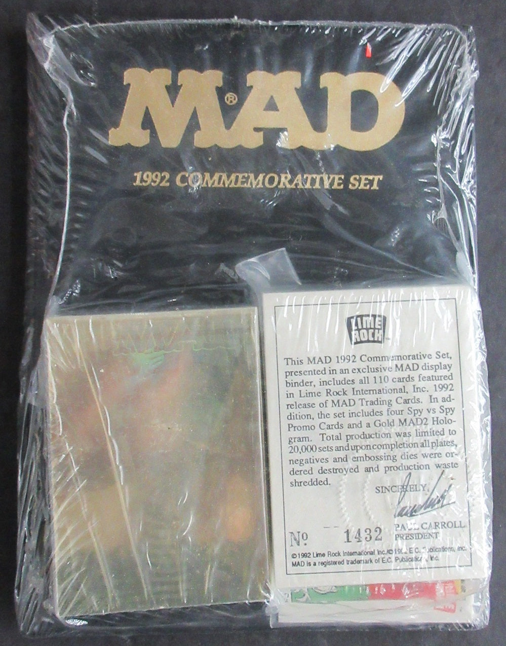1992 Lime Rock MAD Magazine Commemorative Complete Set (110)