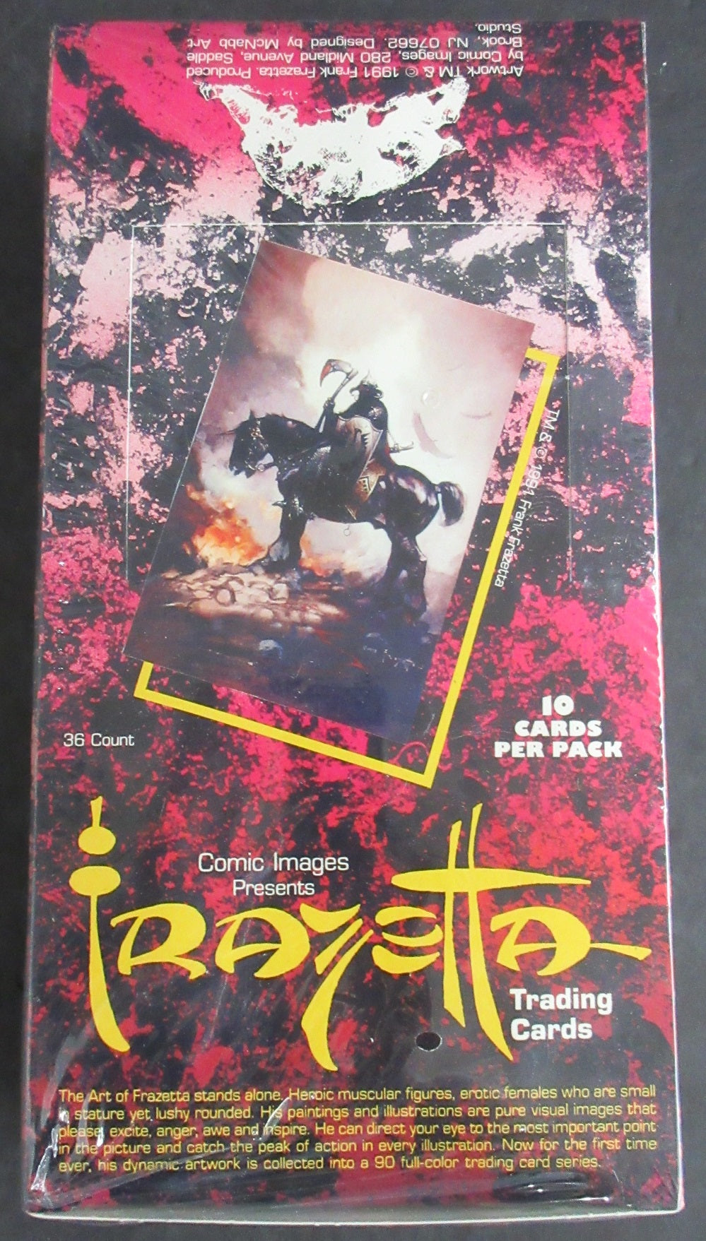 1991 Comic Images Frazetta Trading Cards Box (36/10)