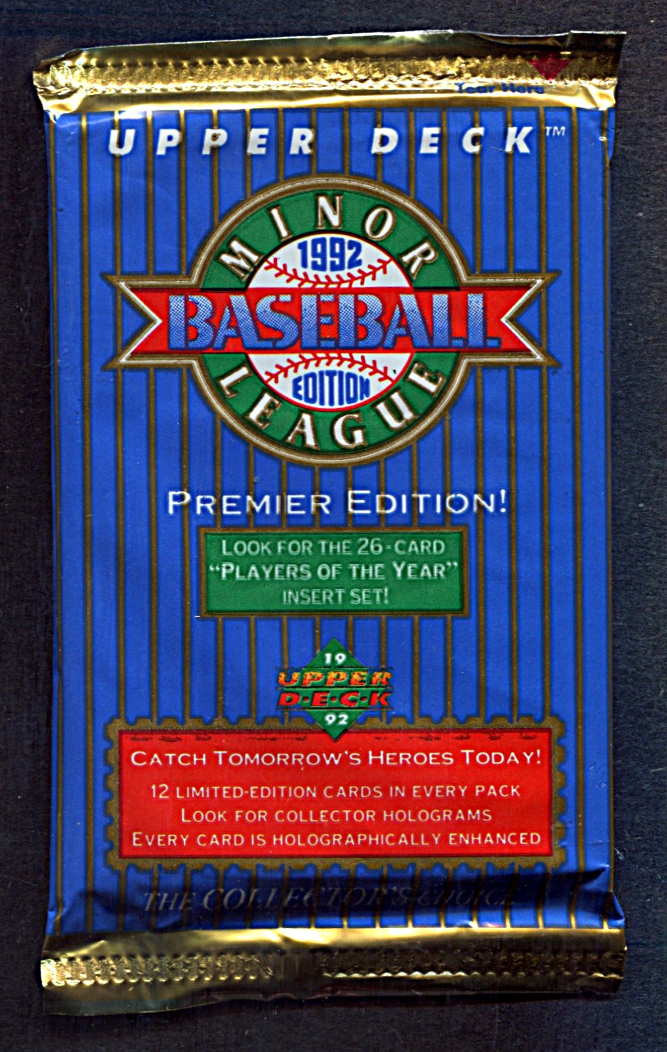 1992 Upper Deck Minor League Baseball Unopened Pack (12)