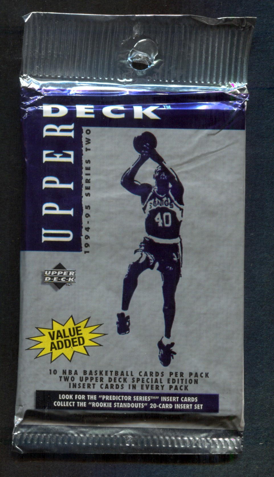 1994/95 Upper Deck Basketball Unopened Series 2 Pack (Purple) (10)