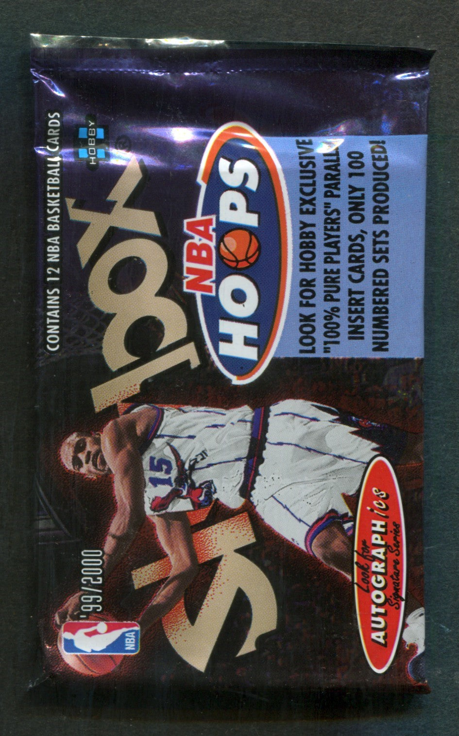 1999/00 Skybox NBA Hoops Basketball Unopened Pack (Hobby) (12)