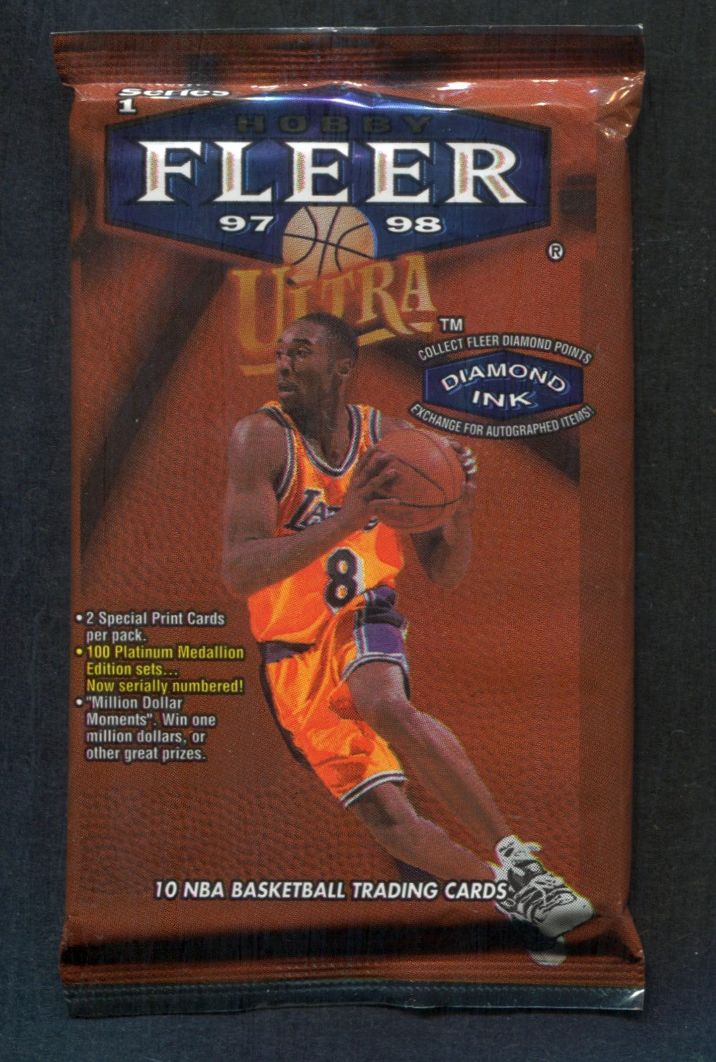 1997/98 Fleer Ultra Basketball Unopened Series 1 Pack (Hobby) (10)