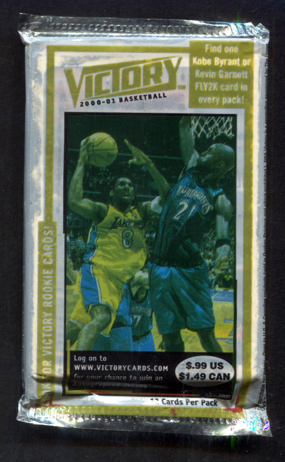 2000/01 Upper Deck Victory Basketball Unopened Pack (Retail) (Pre-Priced) (12)