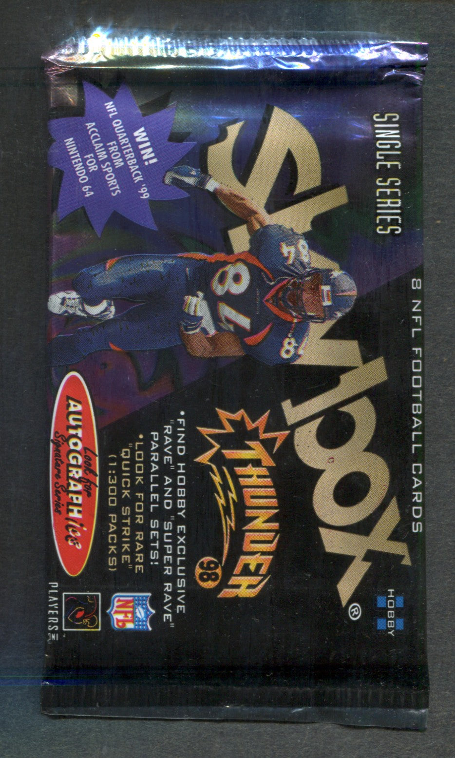 1998 Skybox Thunder Football Unopened Pack (Hobby) (8)