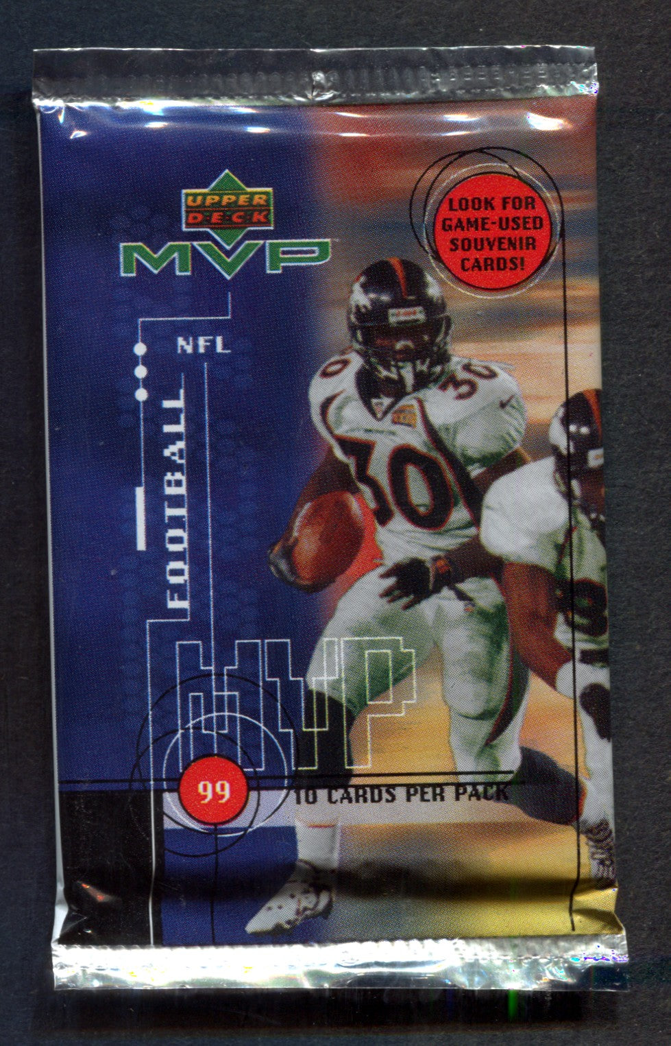 1999 Upper Deck MVP Football Unopened Pack (10)