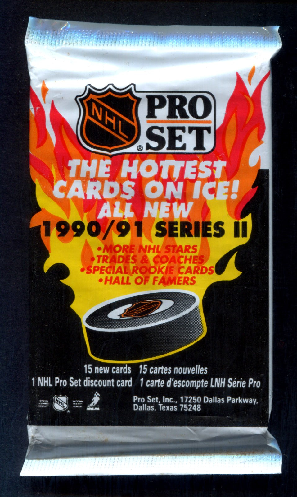 1990/91 Pro Set Hockey Unopened Series 2 Pack (15)