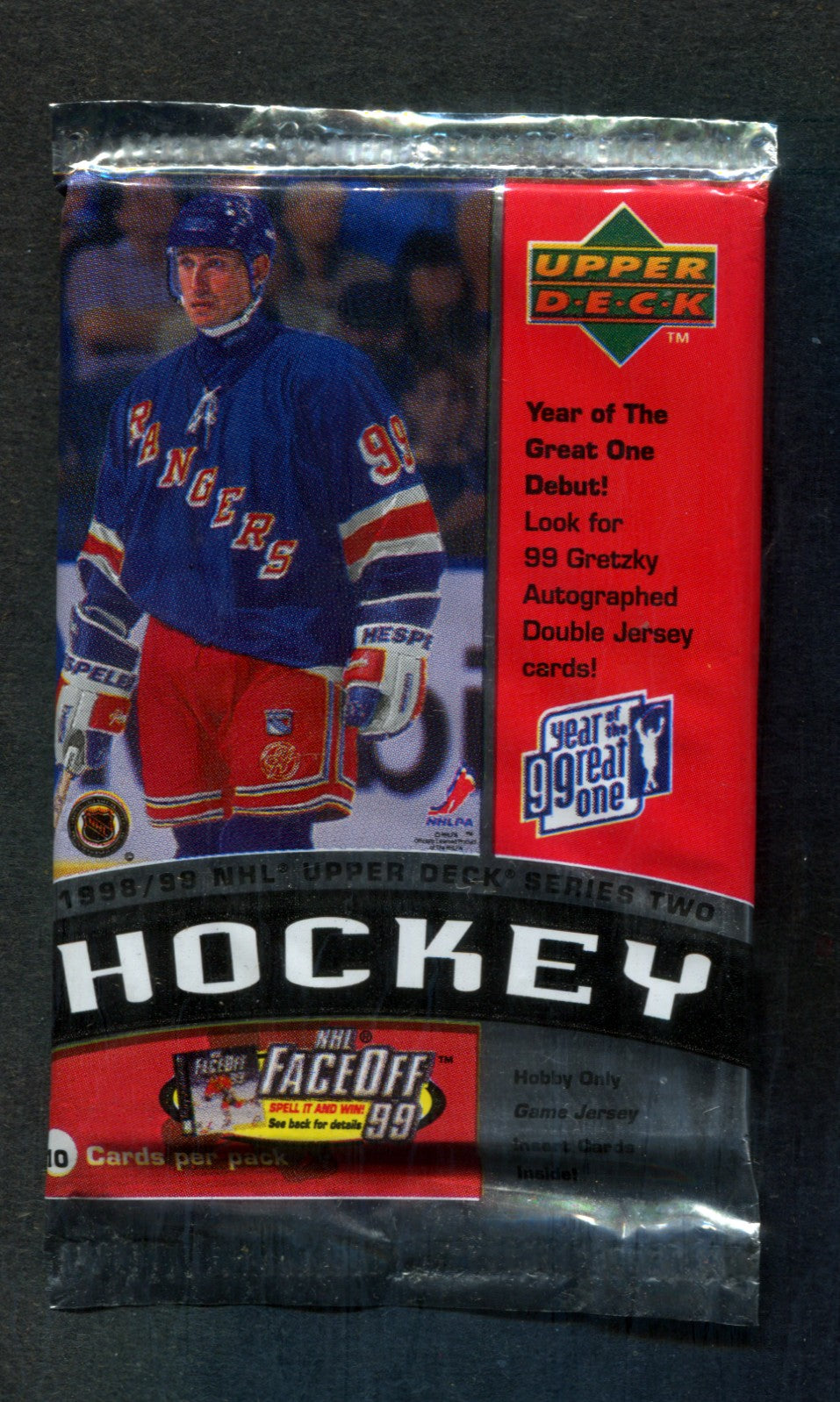 1998/99 Upper Deck Hockey Unopened Series 2 Pack (Hobby) (10)