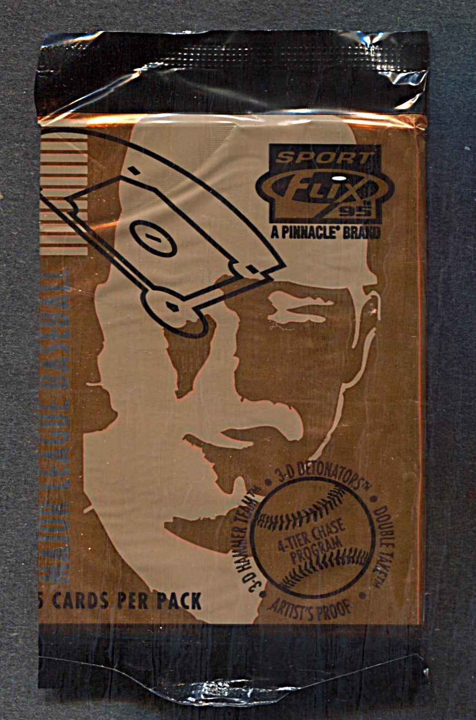 1995 Pinnacle Sportflix Baseball Unopened Pack (5)