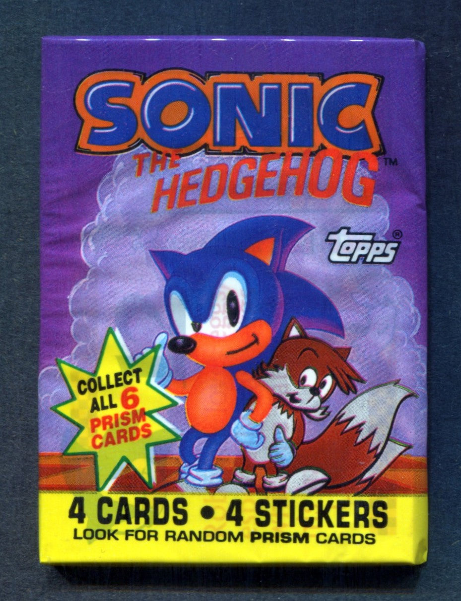 1993 Topps Sonic The Hedgehog Unopened Pack (4/4)